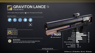 How to get a Graviton Lance in Destiny 2 [upl. by Esihcoc577]