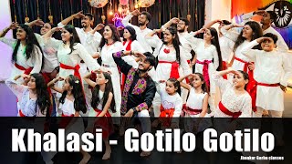 Khalasi Dance Garba  Gotilo  Jhankar Garba Classes  7984822599  Vishal  Aditya Gadhvi x Achint [upl. by Ahsinan]