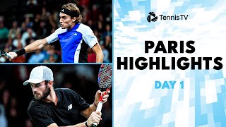 Tsitsipas Faces Carballes Baena Paul amp Mannarino Clash  Paris 2024 Day 1 Highlights [upl. by Annoik]