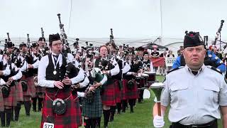 Canmore Highland Games 2023 Amazing Grace [upl. by Eiramrebma]