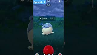 Pod of spheal PokemonGo spheal pokemon pokeball charmander egg shinypokemon shorts [upl. by Guglielma787]