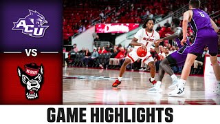 Abilene Christian vs NC State Game Highlights  202324 ACC Men’s Basketball [upl. by Brand]