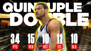 QUINTUPLEDOUBLE ALERT  Clutch Effort to Secure the Win 🔥  NBA2K23 Mobile MyCareer [upl. by Elmore]