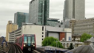 London Riding the DLR Train from Bank to Woolwich Arsenal via London City Airport [upl. by Atinor]