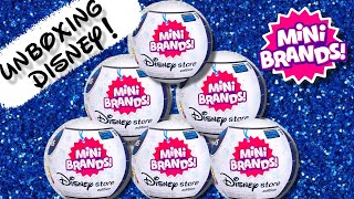 Unboxing Mini Brands DISNEY STORE Edition Zuru 5 Surprise Toy Blind Bag Opening [upl. by Harty]