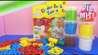 ABC Knete Kneten mit Kindern  Das Alphabet lernen mit Knete für Kinder Demo  deutsch learn abc [upl. by Elkin]