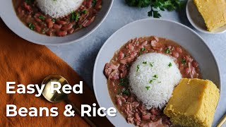 Easy Southern Red Beans amp Rice  Cozy Fall Recipe Ideas [upl. by Rechaba]