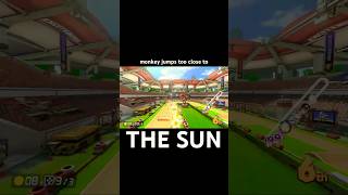 excitebike arena out of bounds glitch in mario kart mario mariokart mk8dx nintendo [upl. by Deana47]