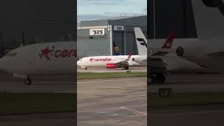 Corendon 737 At Manchester Airport [upl. by Ajar811]