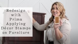 Applying Clearly Aligned Décor Stamps on Furniture [upl. by Tteltrab]