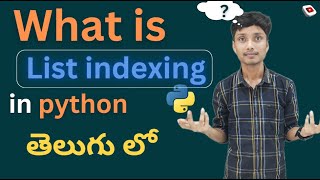 Python List indexing in Telugu [upl. by Lennon713]