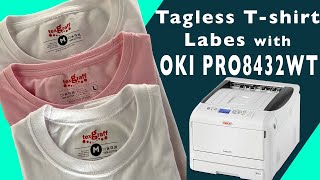 Print Tagless labels on Tshirt for Garment Private Label [upl. by Follansbee]