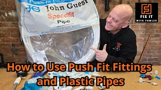 The Ultimate Guide To Using JG Push Fit Fittings And Plastic Pipes [upl. by Aztiram]