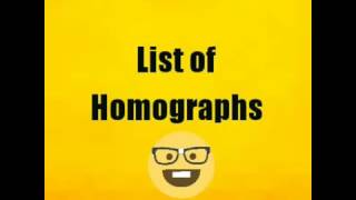 List of Homographs for Students [upl. by Sigismund368]