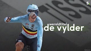 De gouden triomftocht in de puntenkoers van Lindsay De Vylder op het WK omnium [upl. by Nosnorb]