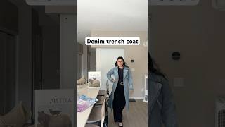 Denim trench coat  FALL 2024 trendy coats [upl. by Aubert]