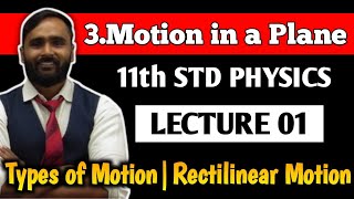 11th PHYSICS  3MOTION IN A PLANE  LECTURE 01 Types of MotionRectilinear MotionPRADEEP GIRI SIR [upl. by Riffle]