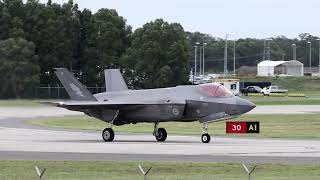 RAAF F35A LIGHTNING 11 LANDING AT WILLIAMTOWN AIR BASE [upl. by Langley497]