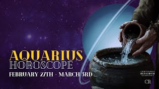 Aquarius Weekly Horoscope  Triple Conjunction Cazimi [upl. by Yesdnyl]