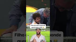 Filho do Craque Neto responde se o Neymar jogou mais que o seu pai futebol copa neymar brasil [upl. by Pavkovic844]