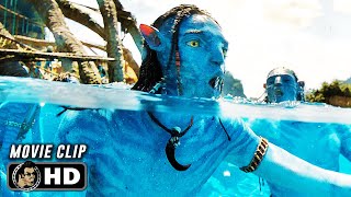 Learning To Dive Scene  AVATAR THE WAY OF WATER 2023 Movie CLIP HD [upl. by Midge]