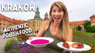 The ULTIMATE Polish Street Food Tour in Krakow Poland with a local 🇵🇱 [upl. by Ahsirak541]