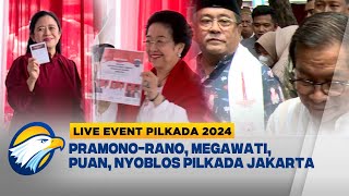 LIVE EVENT  Momen Megawati Puan Maharani PramonoRano Nyoblos di TPS Kebagusan Jakarta [upl. by Asquith]