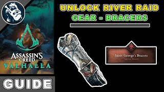 Saint George Set Bracers Assassins Creed Valhalla River Raids Gear 4 [upl. by Ause]