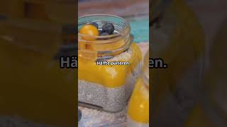 Rezept Mango Kokos Chia Pudding backenmachtglücklich familienrezept einfachundlecker lecker [upl. by Nya942]