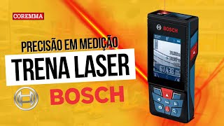 TRENA LASER DIGITAL BOSCH GLM 15027 C medição de volume área quadrada distância e muito mais [upl. by Eillah370]