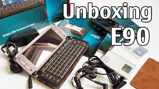 Nokia E90 Communicator Unboxing 4K with all original accessories RA6 review [upl. by Eliezer]