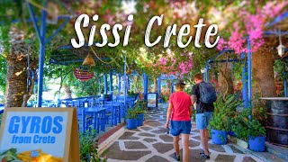 Sissi Crete walking tour 4K Greece 2022 [upl. by Airamasor981]