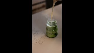 iced matcha latte [upl. by Vitoria]