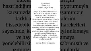 Oğlak Burcu 8 Kasım 2024 Günlük Burç Yorumu burclario burçyorumları astroloji burçlar oğlak [upl. by Almita]