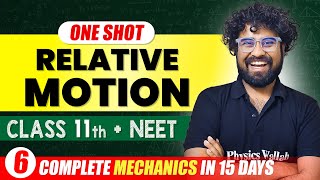 RELATIVE MOTION  Complete Chapter in One Video  ConceptsPYQs  Class 11th NEET [upl. by Einaffit]