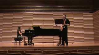 Sonata for Bb Tenor Saxophone and Piano  Ronald Caravan  Kevin Hammill Graduation Recital [upl. by Tteve]