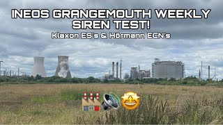 Grangemouth Sirens  Amazing Monday siren test from a field Klaxon ES’s and Hörmann ECN’s 🏭🔊🤩 [upl. by Sedaiuqlem]