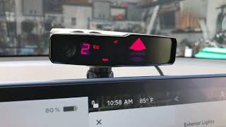 Tesla Model Y valentine 1 radar detector mount and install [upl. by Hernandez]