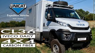 UNICAT Expedition Vehicles  CL36 Iveco Daily 4X4 Carbon Fiber [upl. by Thad]