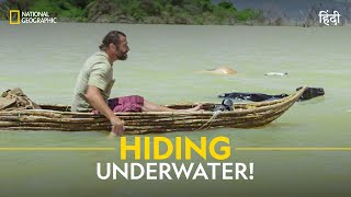 Hiding Underwater  Primal Survivor  हिन्दी  Full Episode  S7  E3  National Geographic [upl. by Yemane]