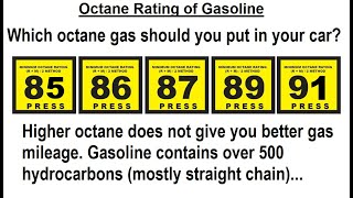 Organic Chemistry  Ch 1 Basic Concepts 35 of 97 Octane Rating of Gasoline [upl. by Koblick]