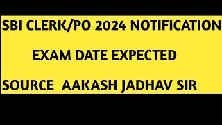 Sbi junior associate PO 2024 expected exam date [upl. by Atiuqehc]