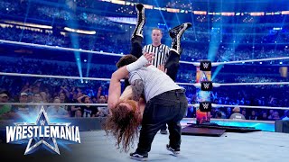 Wee Man body slams Sami Zayn WrestleMania 38 WWE Network Exclusive [upl. by Eytak951]