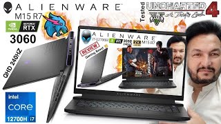 Alienware M15 R7 💥Gaming Beast💥i712700H RTX 3060 Full Detail Review amp Tested on GTA V amp Uncharted 4 [upl. by Kimon]