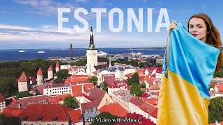 Beautiful Estonia  Drone The Globe  4K  Best things to do in Estonia  Emrul Kausar Emon [upl. by Bendicty]