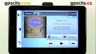 Audible Books in the Garmin nuvi 3550 and nuvi 3590 with GPS City [upl. by Heron]