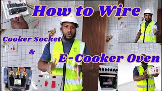 HOW TO WIRE COOKER SOCKET CONTROL UNIT SWITCH to ECOOKER OVEN [upl. by Pacien570]