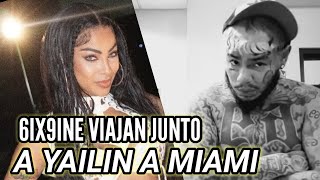 yailin y 6ix9ine viajan a miami 😱 se volverá a maj4 🤨🤨 [upl. by Anirehs]