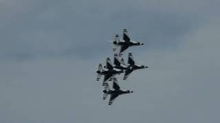 United States Air Force Thunderbirds Performance Selfridge Air National Guard Base Mt Clemens MI [upl. by Roderigo944]