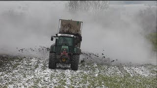 Miststreuen mit Fendt 716 und Tebbe  50 Abonennten Special HD [upl. by Dlonyer488]